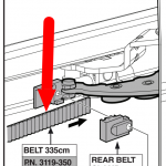 Alex ESD Electric Sliding Door Belts {360 cm} 3119-360  Fits all ESD Kits Black or White Belt